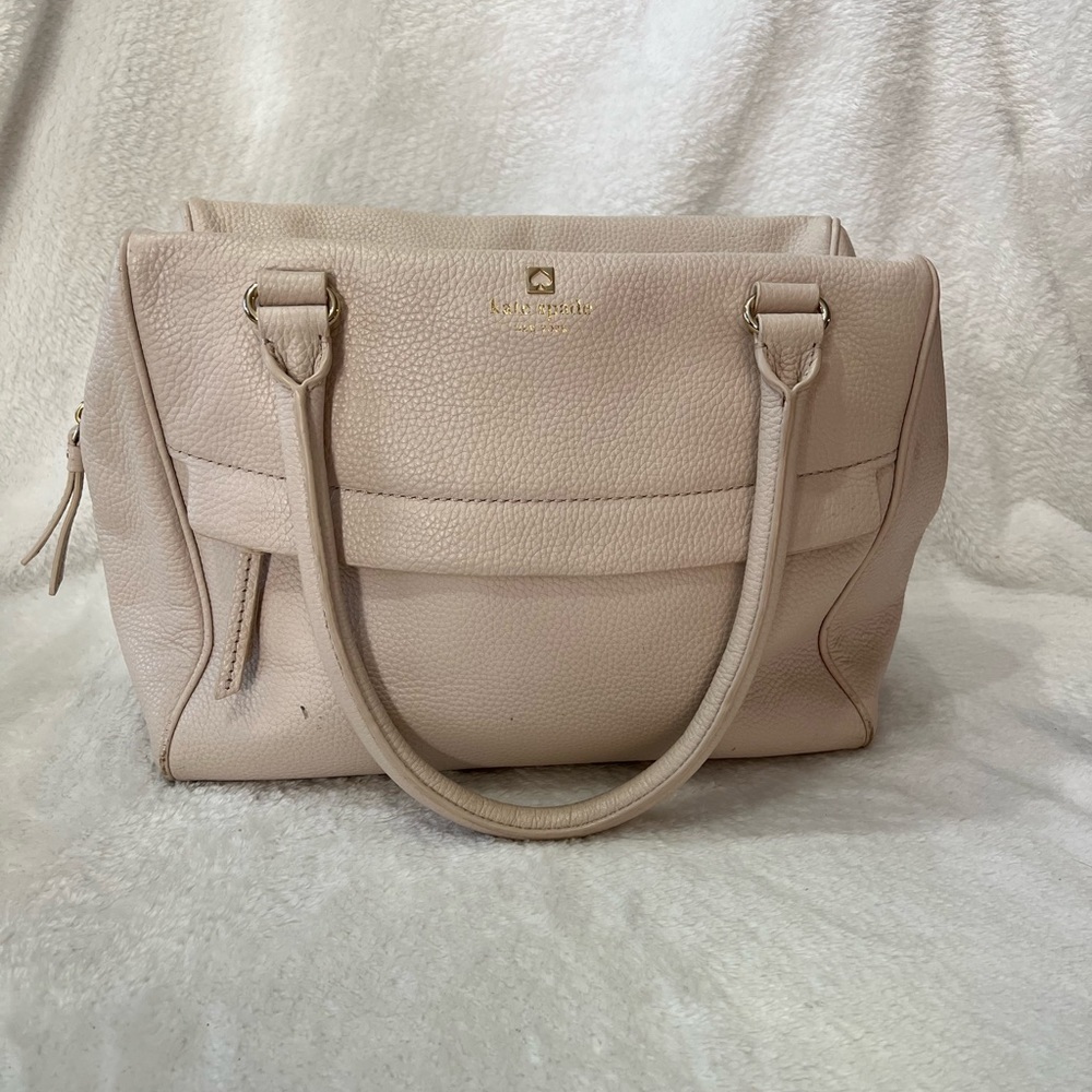 KATE SPADE BEIGE SOFT LEATHER PURSE